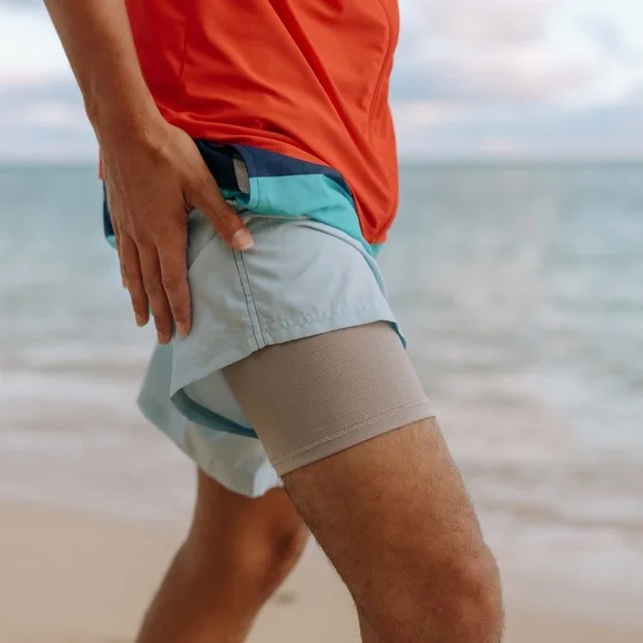 SwimZip Men's 8" Swim Trunks Boxer Brief Liner"Color Pop" UPF 50 nwt XXXL